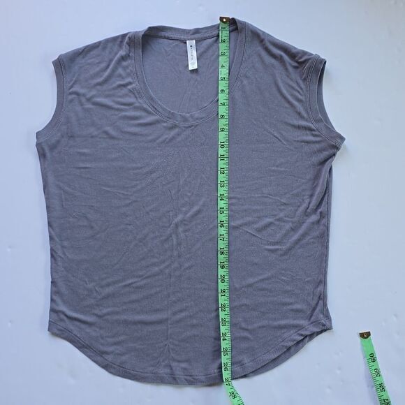 Athleta Cloudlight Rib Stratus Tee Lavender Purple Sleeveless Ribbed Women's S - Picture 7 of 9